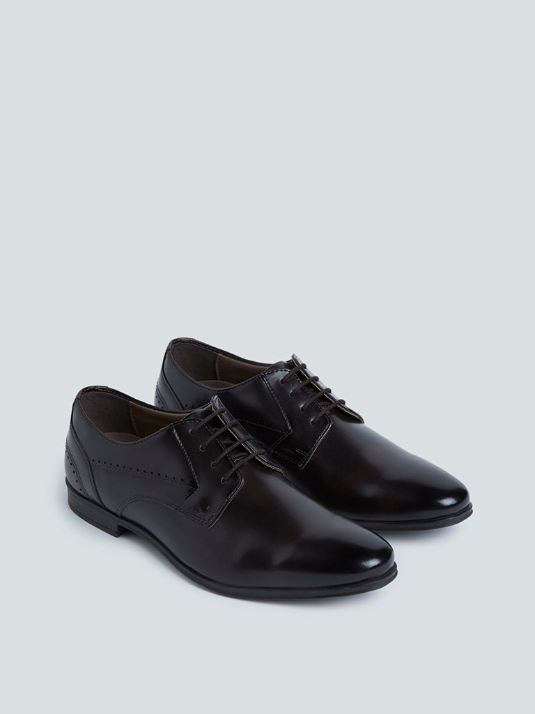 SOLEPLAY Dark Brown Lace-Up Shoes